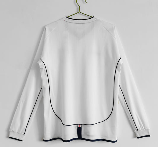 2002 England Home Retro 5B (Long Sleeve)