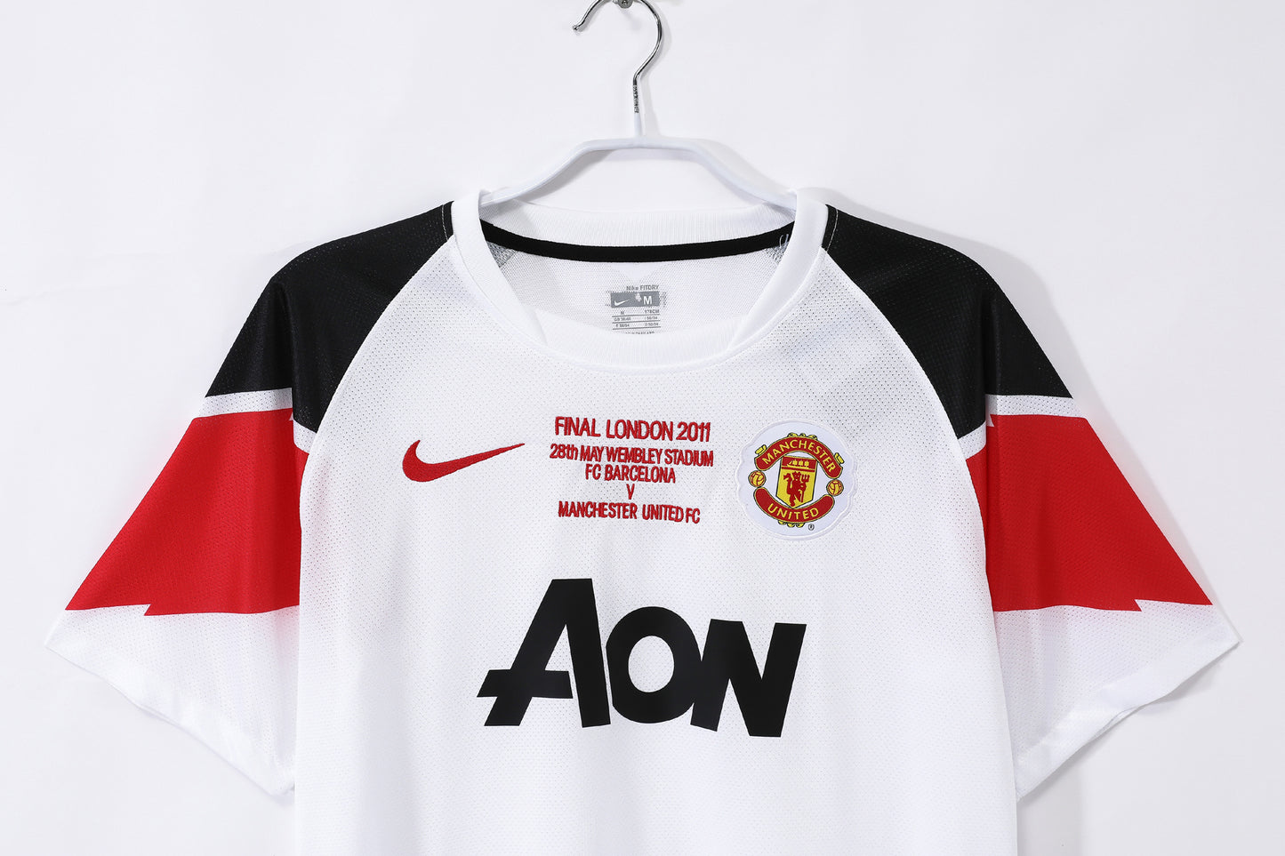 2010/11 Manchester United Away White UCL Retro 8A