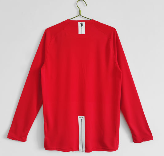 2007/08 Manchester United Home UCL 0B (Long Sleeve)