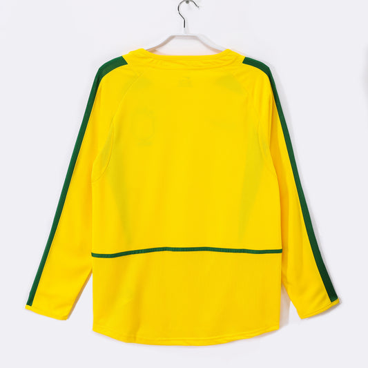 2002 Brazil Home Retro 0B (Long Sleeve)