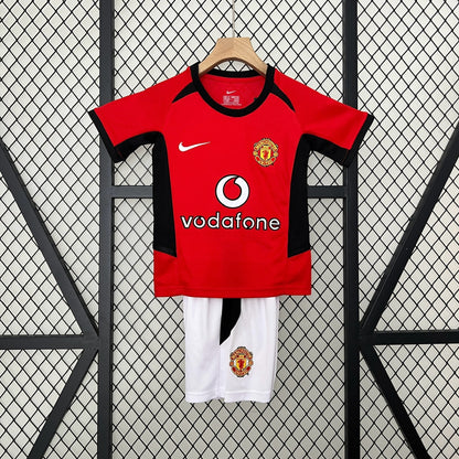 2002/04 Manchester United Home Retro Kids Kit