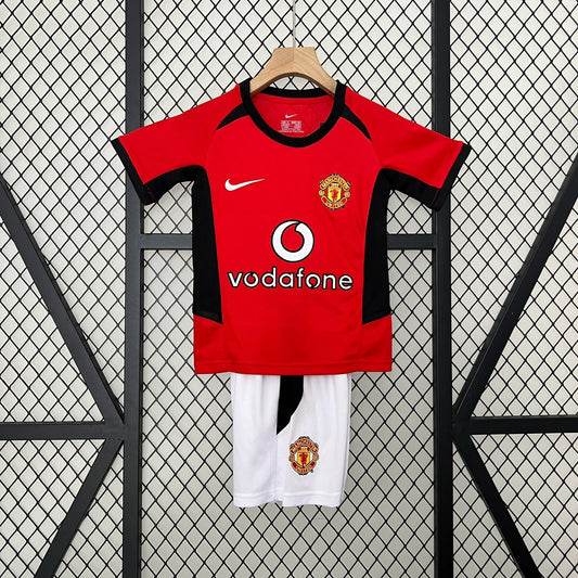 2002/04 Manchester United Home Retro Kids Kit
