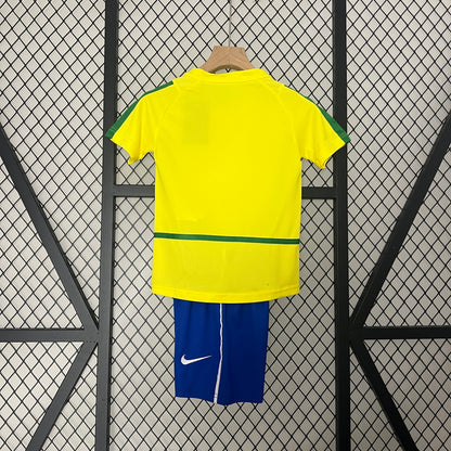 2002 Brazil Home Retro Kids Kit