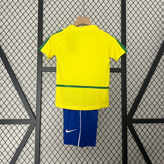 2002 Brazil Home Retro Kids Kit