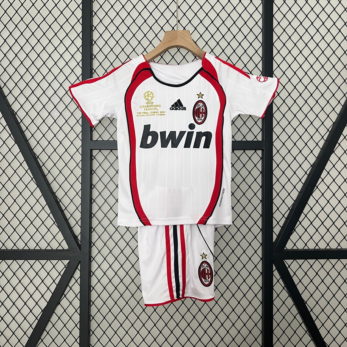 2006/07 AC Milan Away UCL Edition Kids Kit