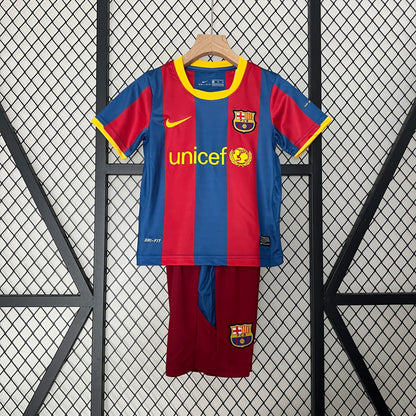 2010/11 Barcelona Home Retro Kids Kit