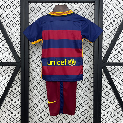 2015/16 Barcelona Home Retro Kids Kit