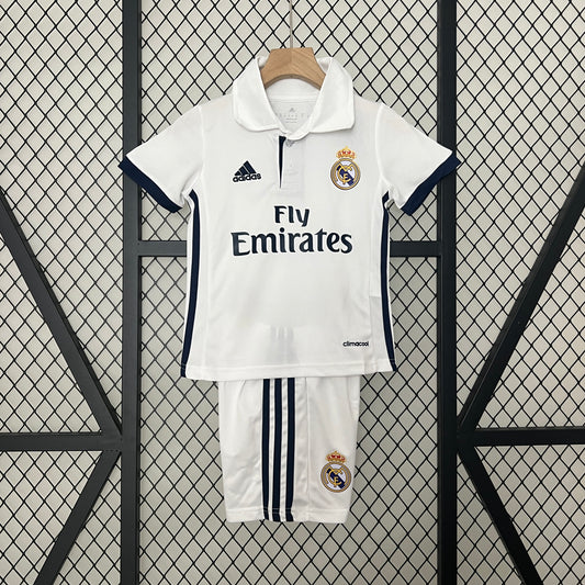 2016/17 Real Madrid Home Retro Kids Kit