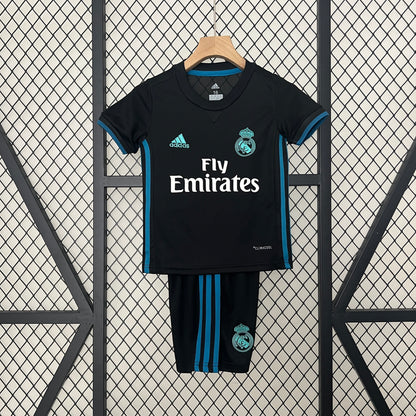 2017/18 Real Madrid Away Black Kids Kit