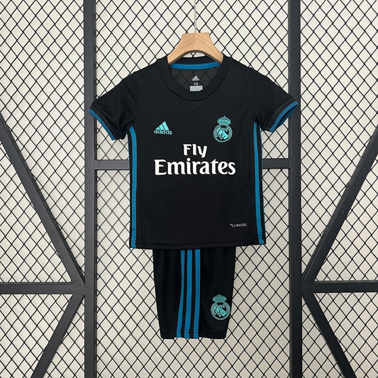 2017/18 Real Madrid Away Black Kids Kit
