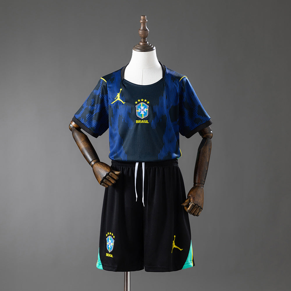 2026 Brazil Away Kids Kit World Cup