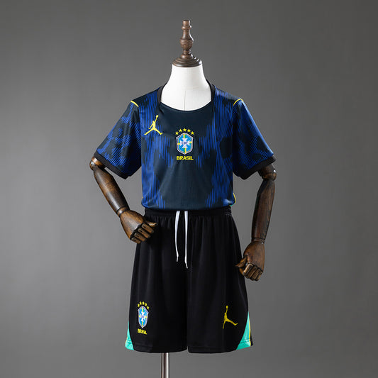 2026 Brazil Away Kids Kit World Cup