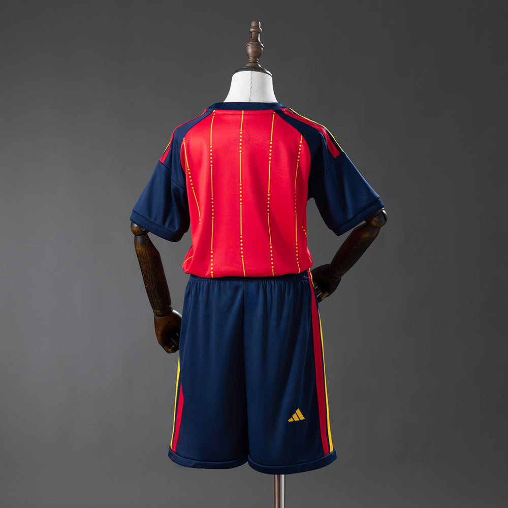 2026 Spain Home Kids Kit World Cup