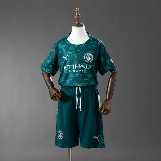2025/26 Manchester City Away Fourth Kids Kit