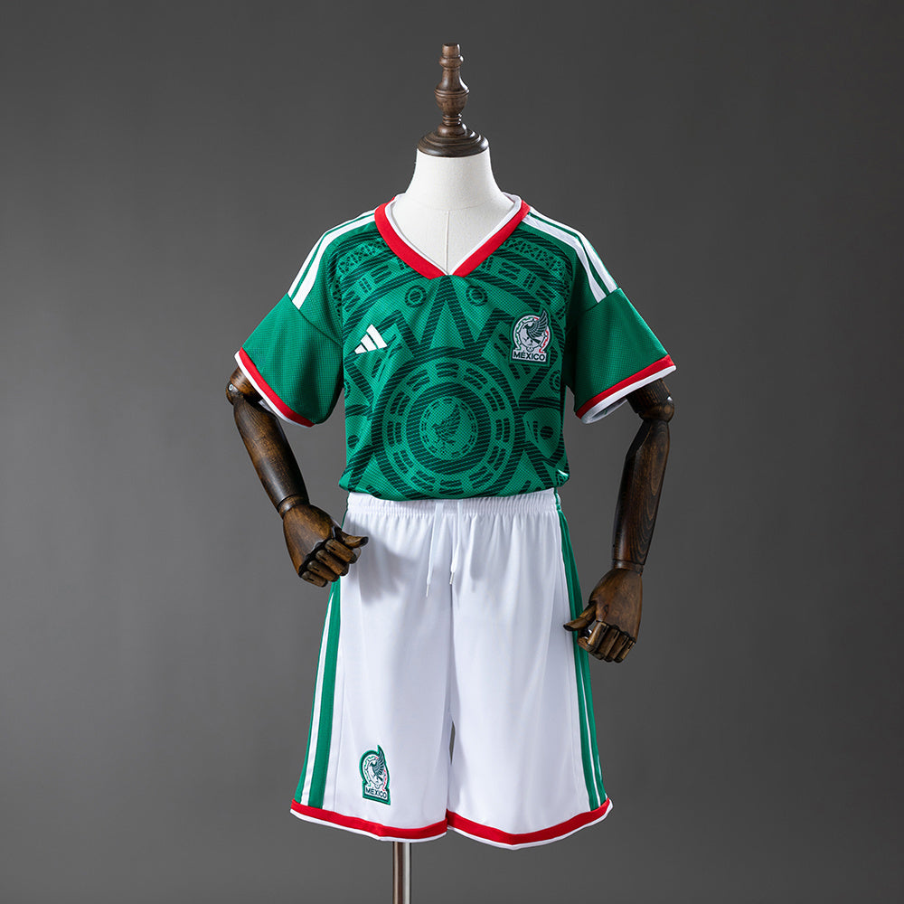 2026 Mexico Home Kids Kit World Cup