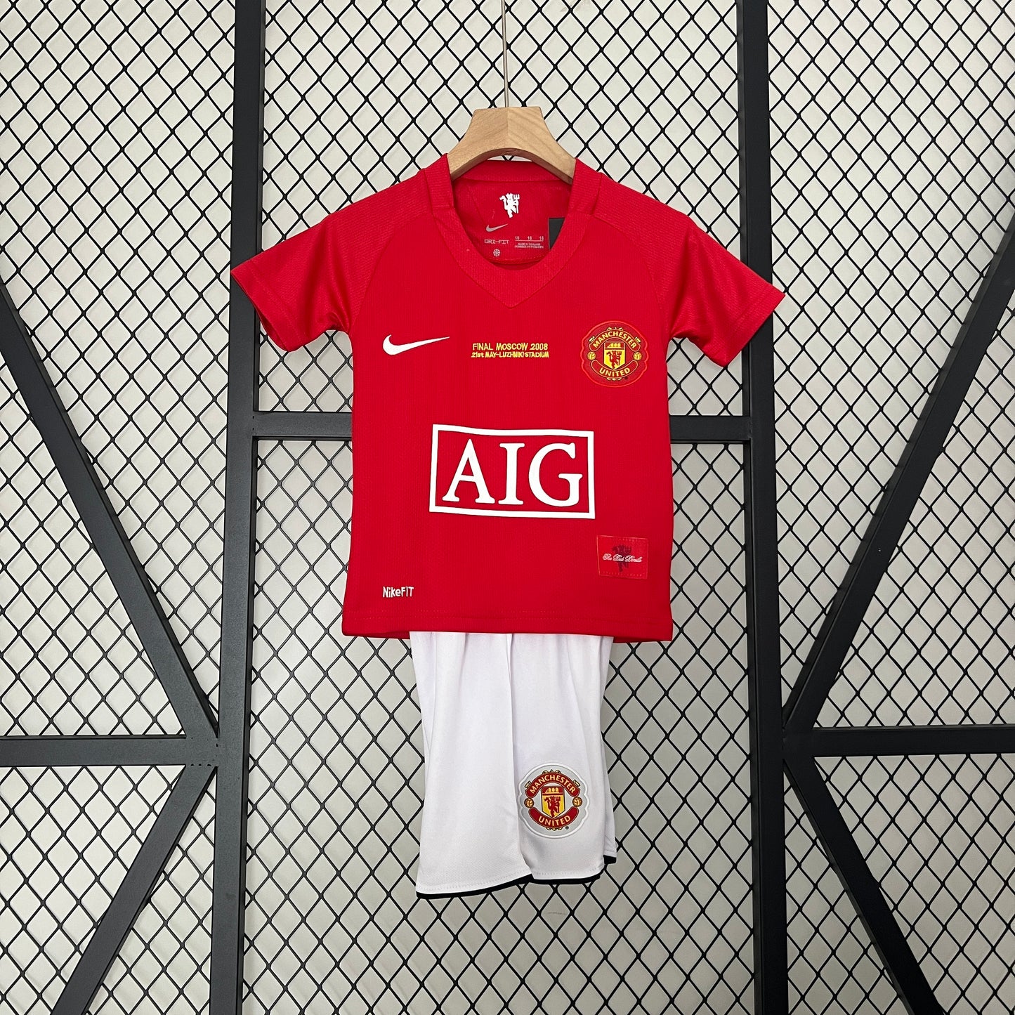 2007/08 Man Utd Home (UCL Version) Retro Kids Kit