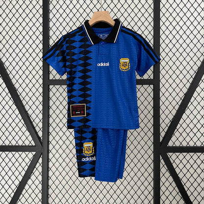 1994 Argentina Away Retro Kids Kit