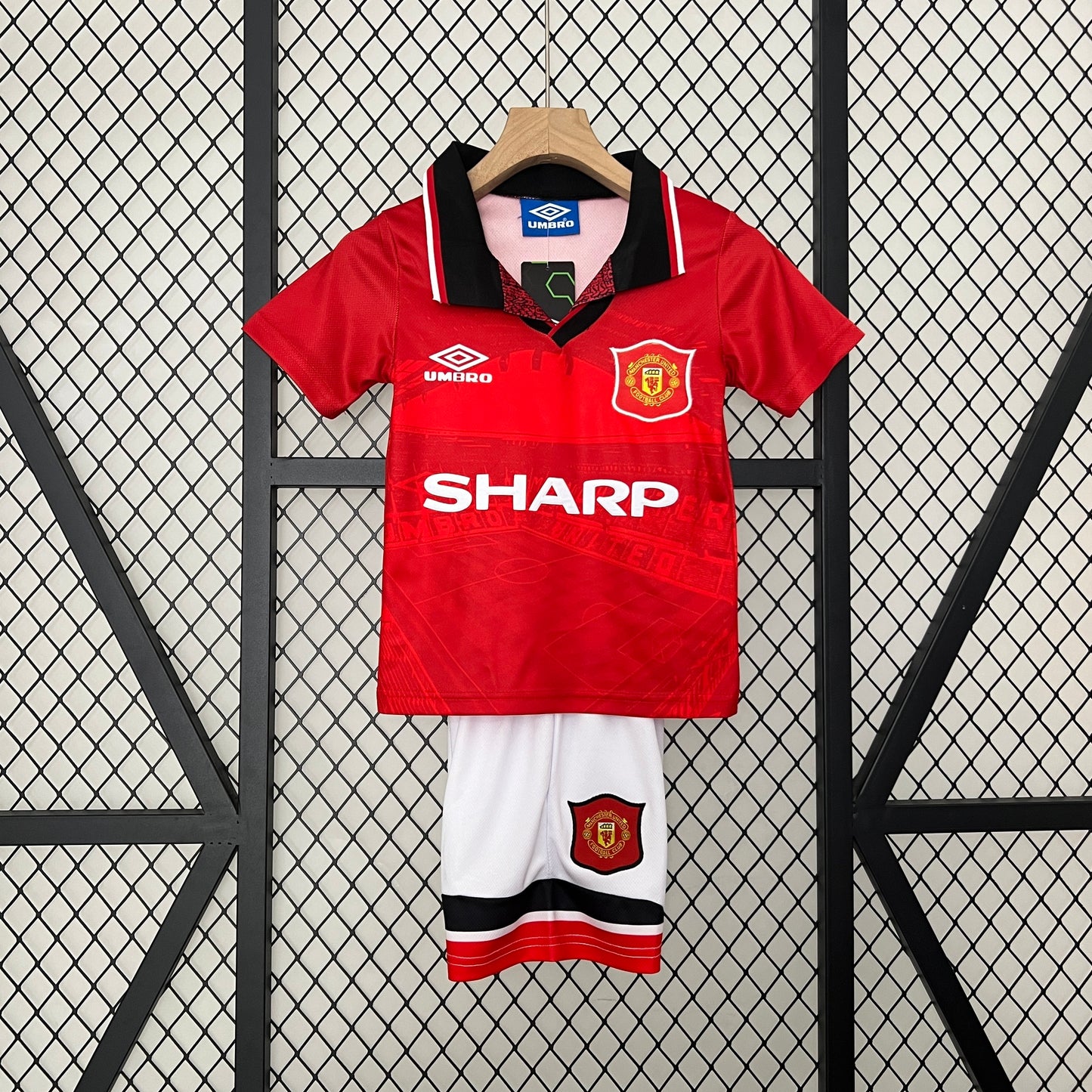 1994/96 Manchester United Home Retro Kids Kit