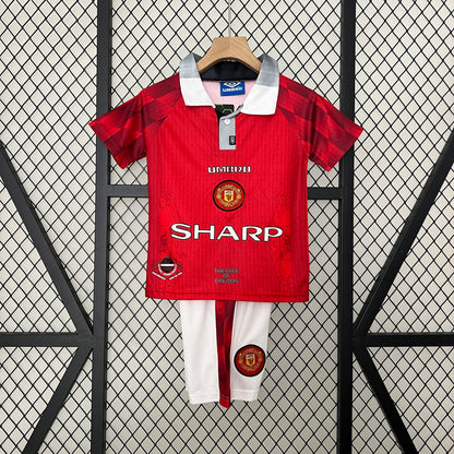 1996/97 Manchester United Home Retro Kids Kit