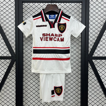 1997/98 Manchester United Away Retro Kids Kit
