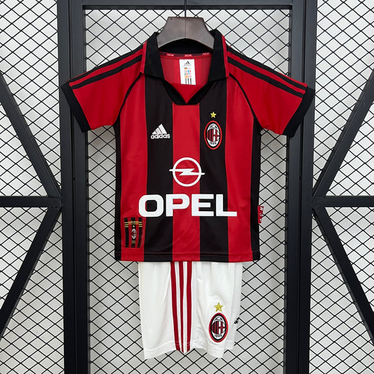 1998/99 AC Milan Home Retro Kids Kit