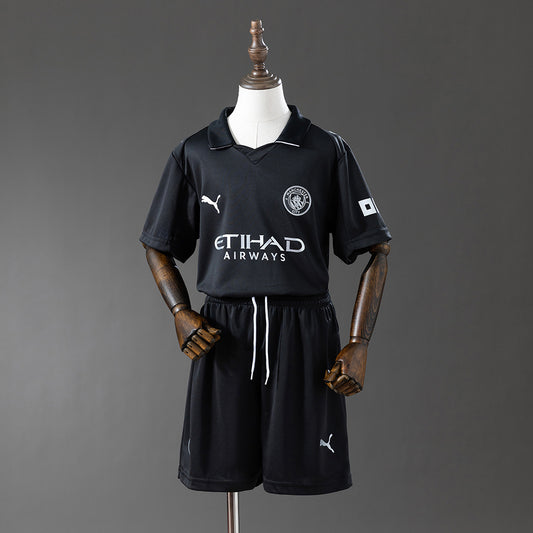 2025/26 Manchester City Away Third Kids Kit