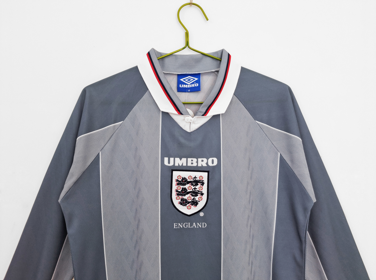 1996 England Away Retro 3B (Long Sleeve)