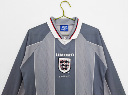 1996 England Away Retro 3B (Long Sleeve)