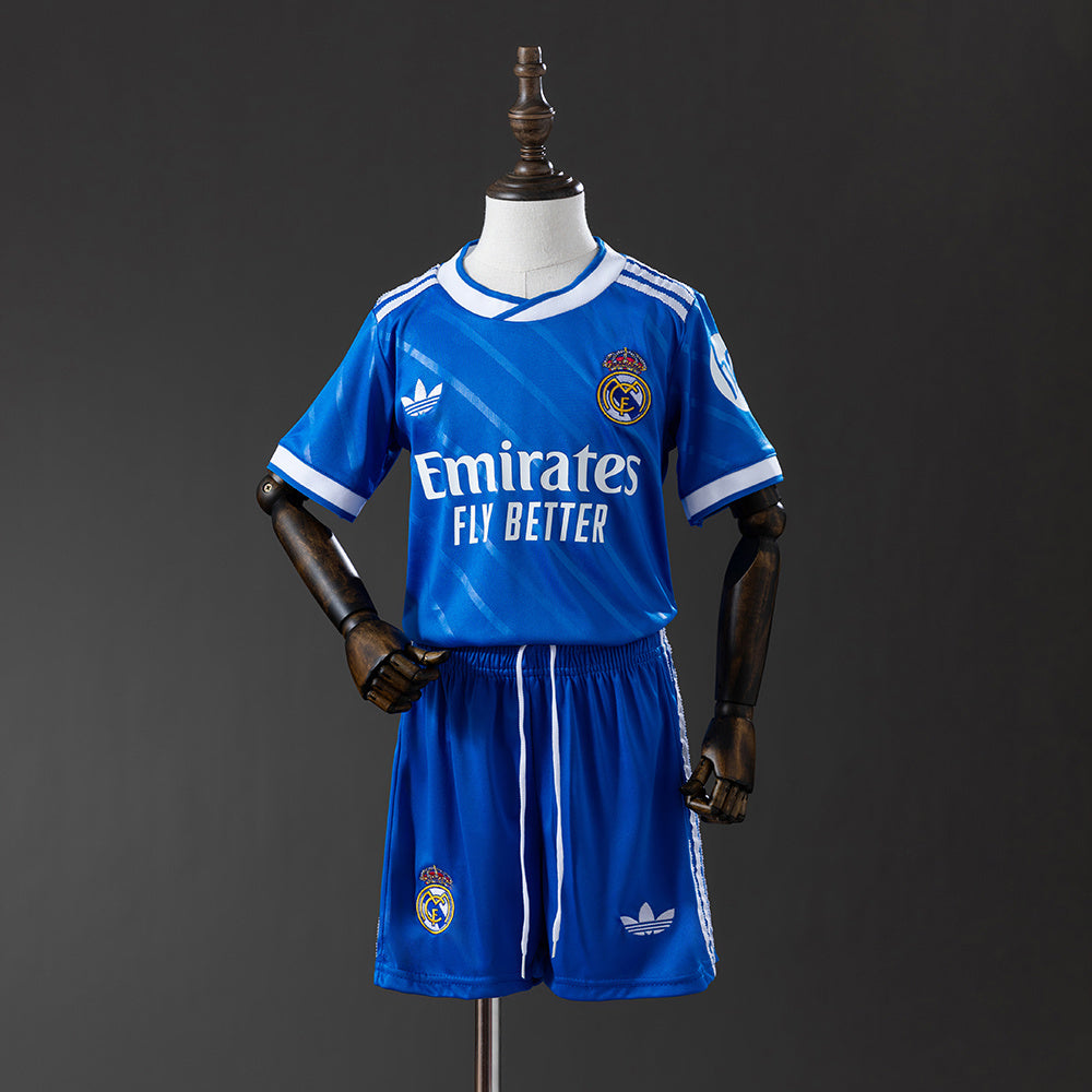 2025/26 Real Madrid Away Third Kids Kit