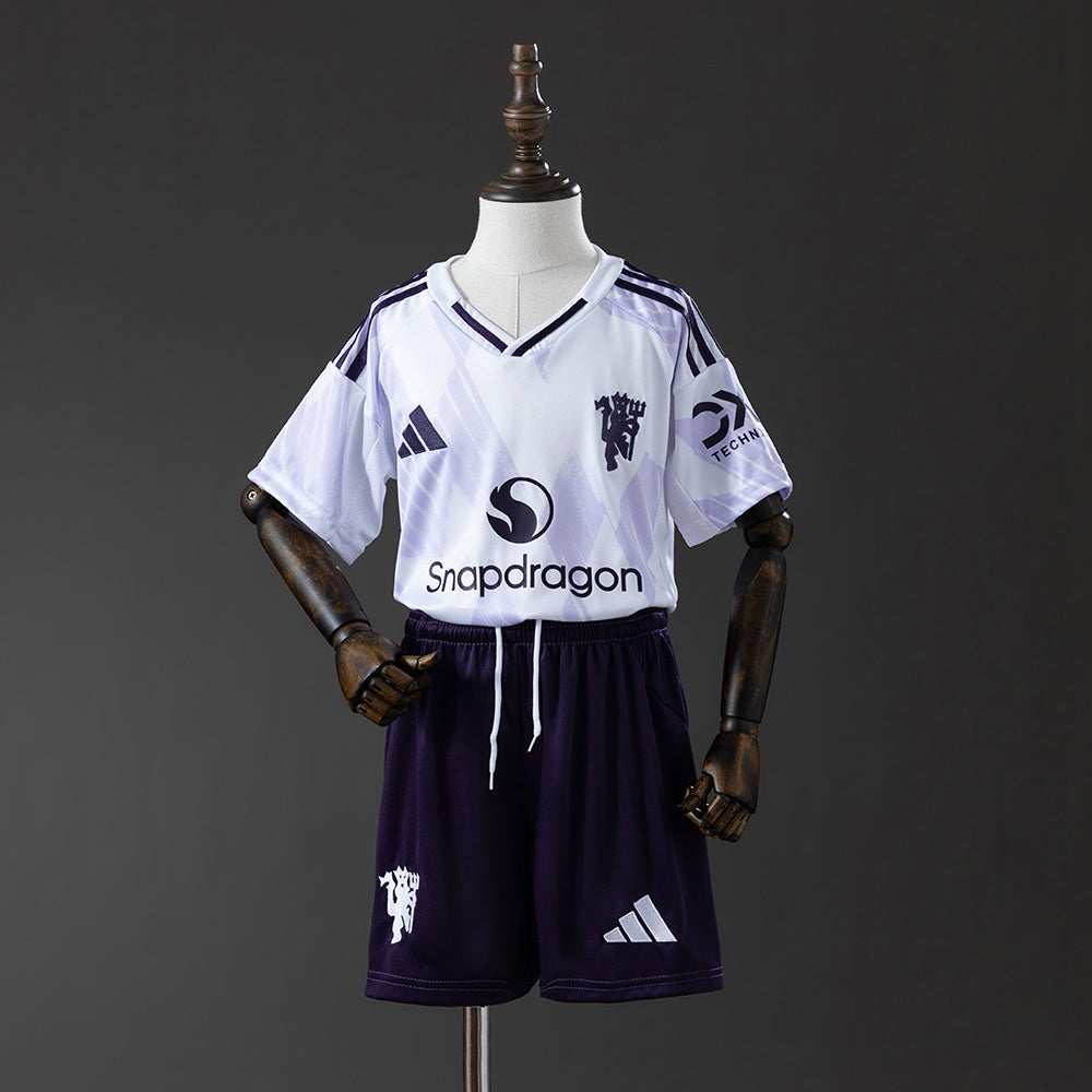 2025/26 Manchester United Away Kids Kit