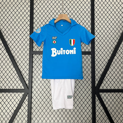 1987/88 Napoli Home Retro Kids Kit