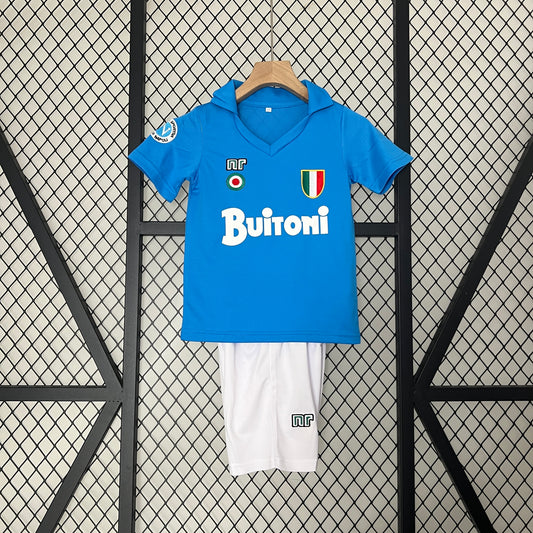 1987/88 Napoli Home Retro Kids Kit