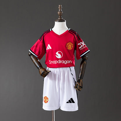 2025/26 Manchester United Home Kids Kit