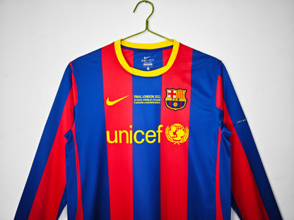 2010/11 Barcelona Home UCL Version 3B (Long Sleeve)