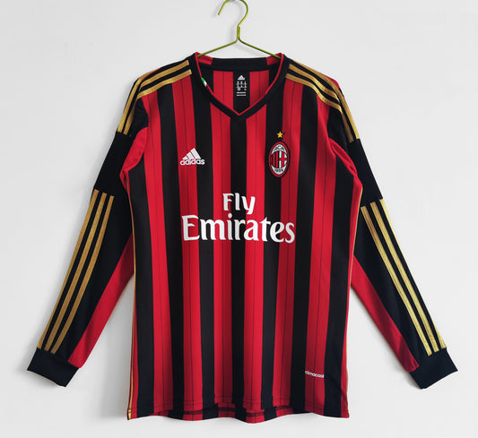 2013/14 AC Milan Home Retro 3B (Long Sleeve)