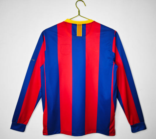 2010/11 Barcelona Home UCL Version 3B (Long Sleeve)