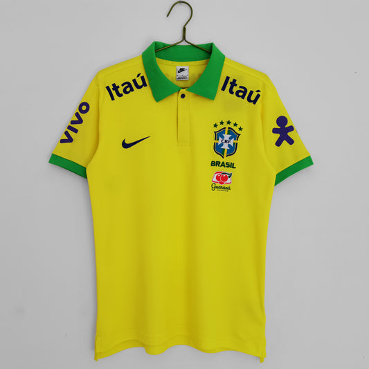2022 Brazil Yellow Polo Shirt 8A