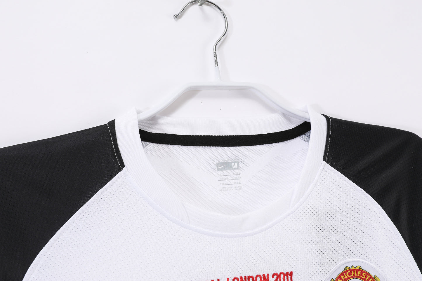 2010/11 Manchester United Away White UCL Retro 3B (Long Sleeve)