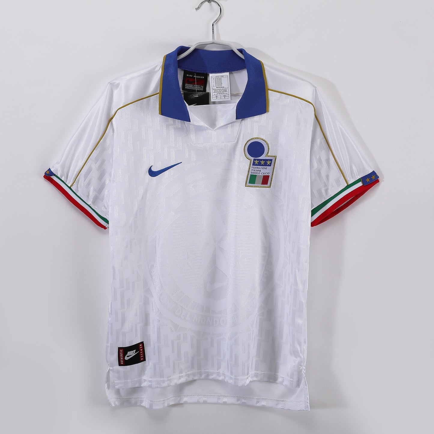 1995 Italy Away White Retro 8A