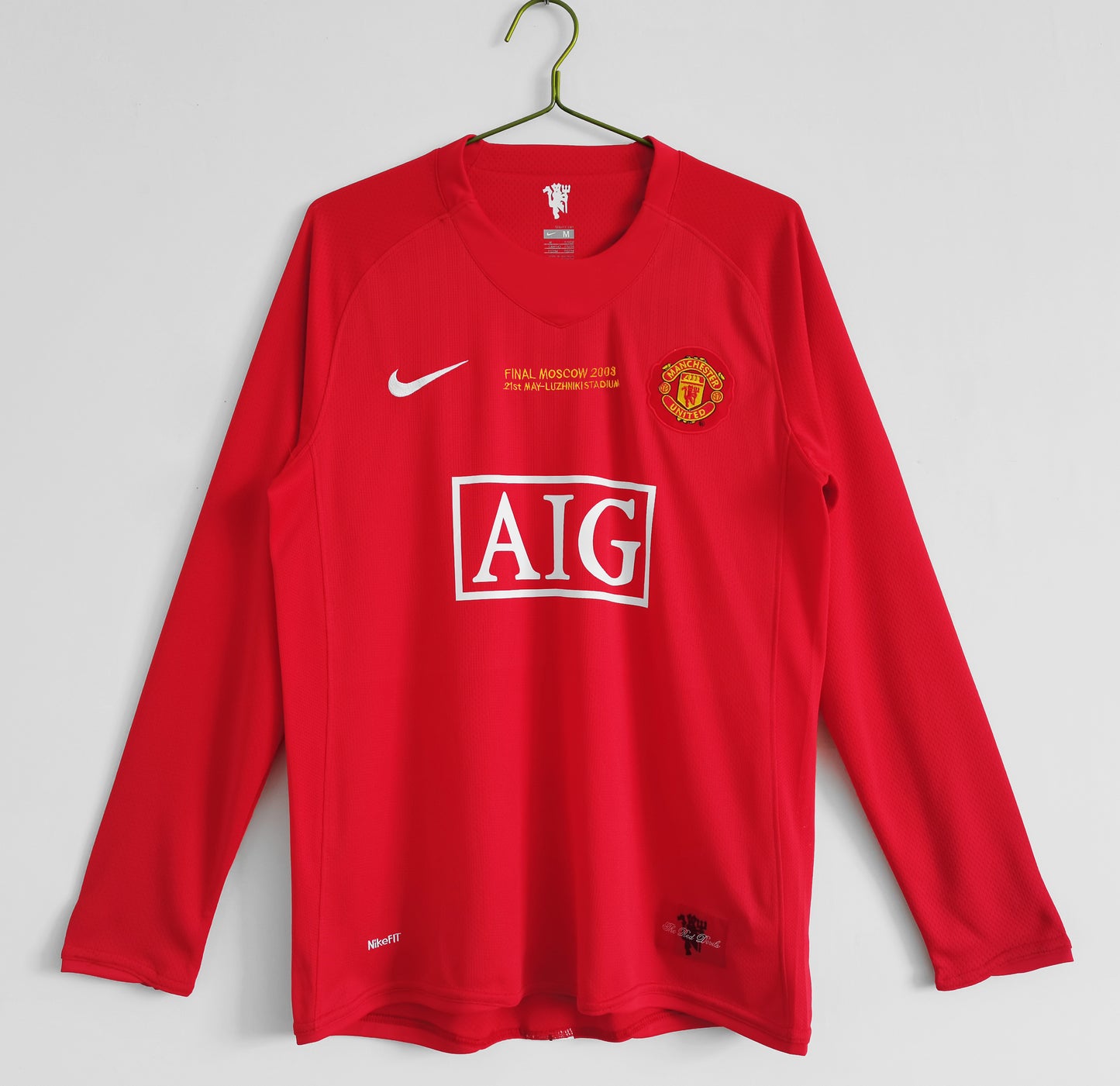 2007/08 Manchester United Home UCL 0B (Long Sleeve)