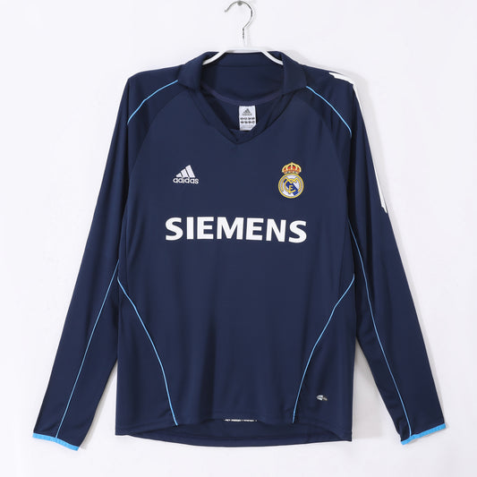 2005/06 Real Madrid Away Royal Blue 3B (Long Sleeve)