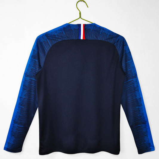 2018 France World Cup Winners Home Retro 3B (Long Sleeve)