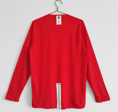 2007/08 Manchester United Home League Version 0B (Long Sleeve)
