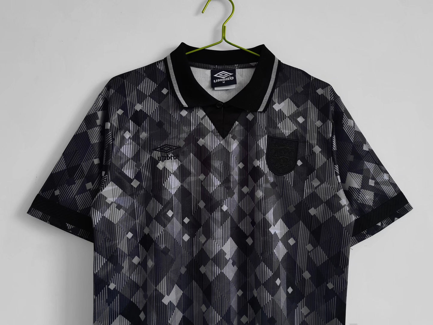 1990 England Black Retro 5A (Umbro Logo)