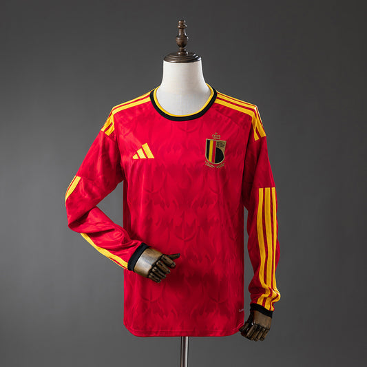 2026 Belgium Home Fan Version (Long Sleeve) World Cup