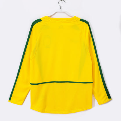 2002 Brazil Home Retro 0B (Long Sleeve)