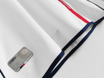 2002 England Home Retro 5B (Long Sleeve)