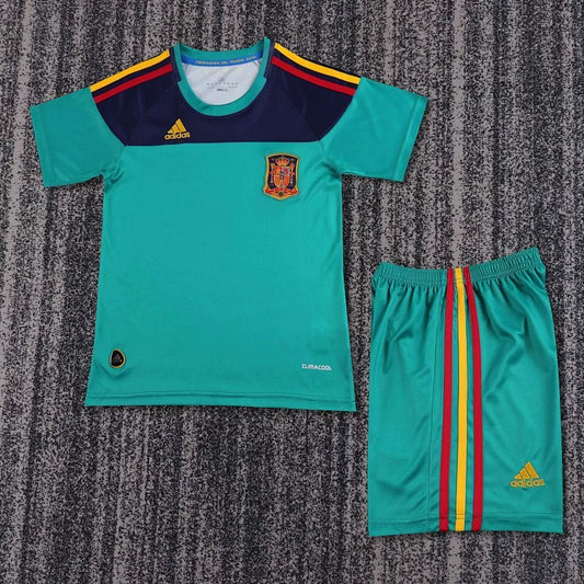 2010 Spain Goalkeeper Retro Kids Kit