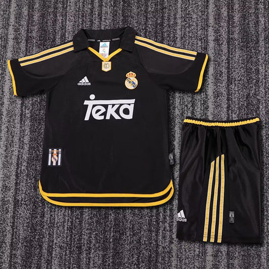 1999/01 Real Madrid Away Retro Kids Kit
