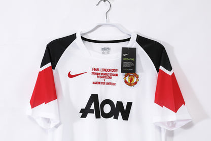 2010/11 Manchester United Away White UCL Retro 8A